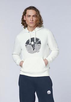 Rückansicht von Chiemsee Hoodie Sweatshirt Herren 11-4202 Star White