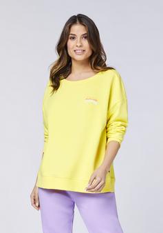 Rückansicht von Chiemsee Sweater Sweatshirt Damen 12-0742 LEMON VERBENA