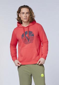 Rückansicht von Chiemsee Hoodie Sweatshirt Herren 17-1663 Bittersweet