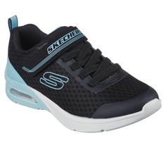 Skechers MICROSPEC MAX EPIC BRIGHTS Sneaker Kinder Schwarz / Türkis