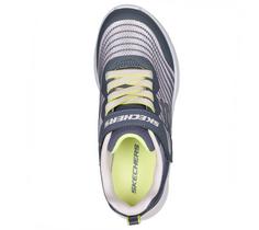 Rückansicht von Skechers MICROSPEC REJOICE RACER Sneaker Kinder Dunkelgrau / Mehrfarbig