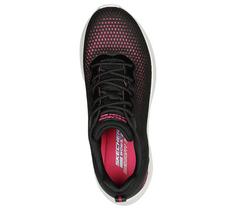 Rückansicht von Skechers BOBS UNITY HINT OF COLOR Sneaker Damen Schwarz / Pink