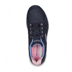 Rückansicht von Skechers FLEX APPEAL 4.0 FRESH MOVE Sneaker Damen Marineblau / Mehrfarbig