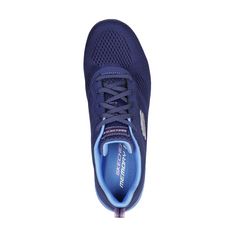 Rückansicht von Skechers SKECH-AIR DYNAMIGHT NEW GRIND Sneaker Damen Marineblau / Blau