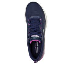 Rückansicht von Skechers SKECH-AIR DYNAMIGHT LUMINOSITY Sneaker Damen Marineblau / Purpur