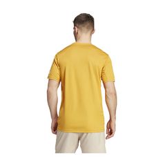 Rückansicht von adidas Run It T-Shirt Laufshirt Herren gelb