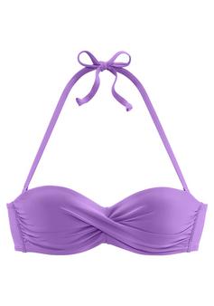 S.OLIVER Bandeau-Bikini-Top Bikini Oberteil Damen lila