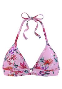 sunseeker Triangel-Bikini-Top Bikini Oberteil Damen - rosa-bedruckt