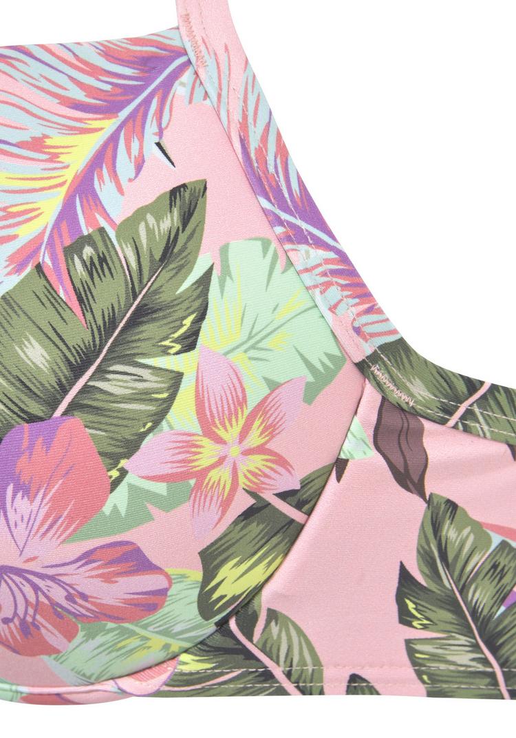 S.OLIVER S.OLIVER Push-Up-Bikini-Top Bikini Oberteil Damen - rose-bedruckt - 3 | SportScheck