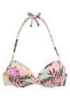 S.OLIVER Push-Up-Bikini-Top Bikini Oberteil Damen - rose-bedruckt