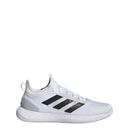 Rückansicht von adidas Adizero Ubersonic 4.1 Clay Tennisschuh Tennisschuhe Herren Cloud White / Core Black / Matte Silver