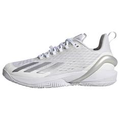 adidas Adizero Cybersonic Tennisschuh Hallenschuhe Damen Cloud White / Silver Metallic / Grey One