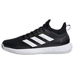 adidas Adizero Ubersonic 4.1 Clay Tennisschuh Tennisschuhe Damen Core Black / Cloud White / Grey Four