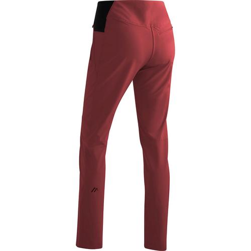 Rückansicht von Maier Sports Latit Slim Vario Trekkinghose Damen Bordeaux