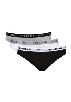 Reebok Slips 3-Pack Unterhose Damen Black White Grey Na