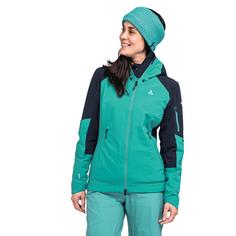 Rückansicht von Schöffel Softshell Jacket Kals L Outdoorjacke Damen 7290 grün