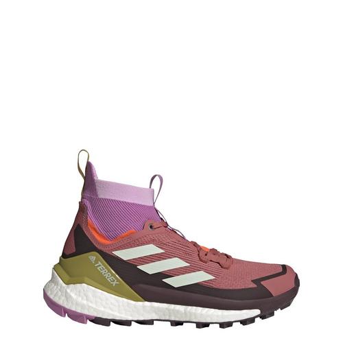 Rückansicht von adidas TERREX Free Hiker 2 Wanderschuh Wanderschuhe Wonder Red / Linen Green / Pulse Lilac