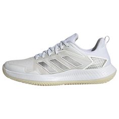 adidas Defiant Speed Clay Tennisschuh Tennisschuhe Damen Cloud White / Silver Metallic / Grey One