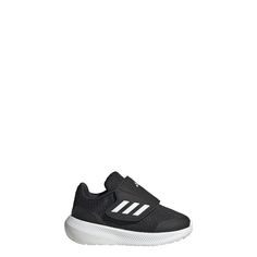 Rückansicht von adidas RunFalcon 3.0 Hook-and-Loop Schuh Sneaker Kinder Core Black / Cloud White / Core Black