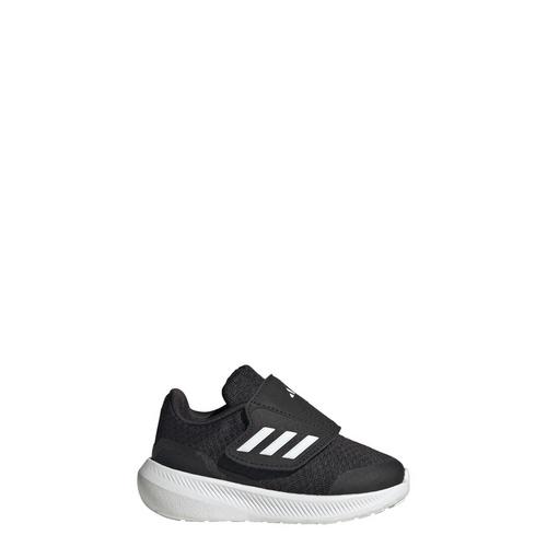 Rückansicht von adidas RunFalcon 3.0 Hook-and-Loop Schuh Laufschuhe Kinder Core Black / Cloud White / Core Black