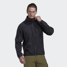 Rückansicht von adidas Five Ten Windjacke Softshelljacke Herren Black