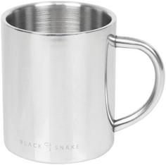 Black Snake Outdoor Thermo Edelstahltasse Trinkbecher Silber