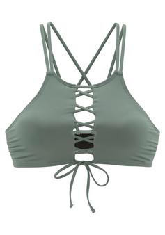 Bench Bustier-Bikini-Top Bikini Oberteil Damen oliv