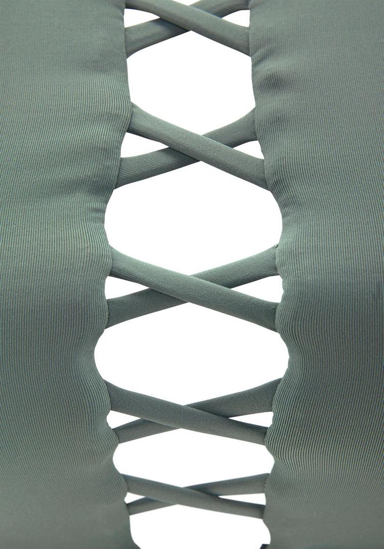 Bench Bench Bustier-Bikini-Top Bikini Oberteil Damen - oliv - 0 | SportScheck