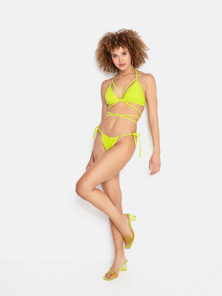 LSCN by Lascana LSCN by Lascana Triangel-Bikini-Top Bikini Oberteil Damen - lime - 1 | SportScheck