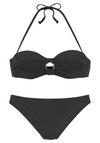 JETTE B&uuml;gel-Bandeau-Bikini Bikini Set Damen - schwarz