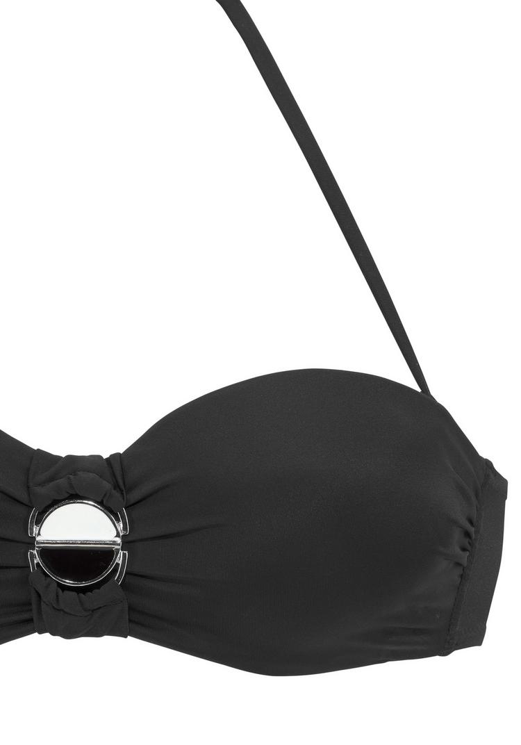 JETTE JETTE B&uuml;gel-Bandeau-Bikini Bikini Set Damen - schwarz - 0 | SportScheck