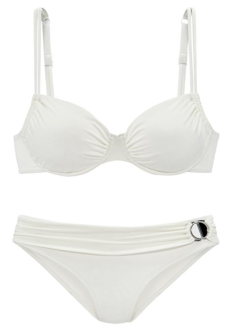 JETTE JETTE B&uuml;gel-Bikini Bikini Set Damen - wei&szlig; - 0 | SportScheck