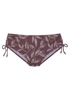 Lascana Bikini-Hose Bikini Hose Damen aubergine bedruckt