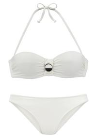 JETTE B&uuml;gel-Bandeau-Bikini Bikini Set Damen - wei&szlig;