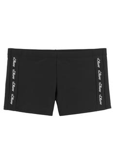 S.OLIVER Boxer-Badehose Badeshorts Herren schwarz