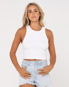 RUSTY BLANKS RACER TANK Tanktop Damen White