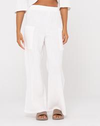RUSTY SOMEWHERE BEACH PANT Stoffhose Damen - White