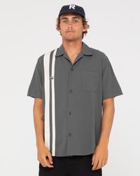 RUSTY DONNY SHORT SLEEVE SHIRT Kurzarmhemd Herren - Charcoal