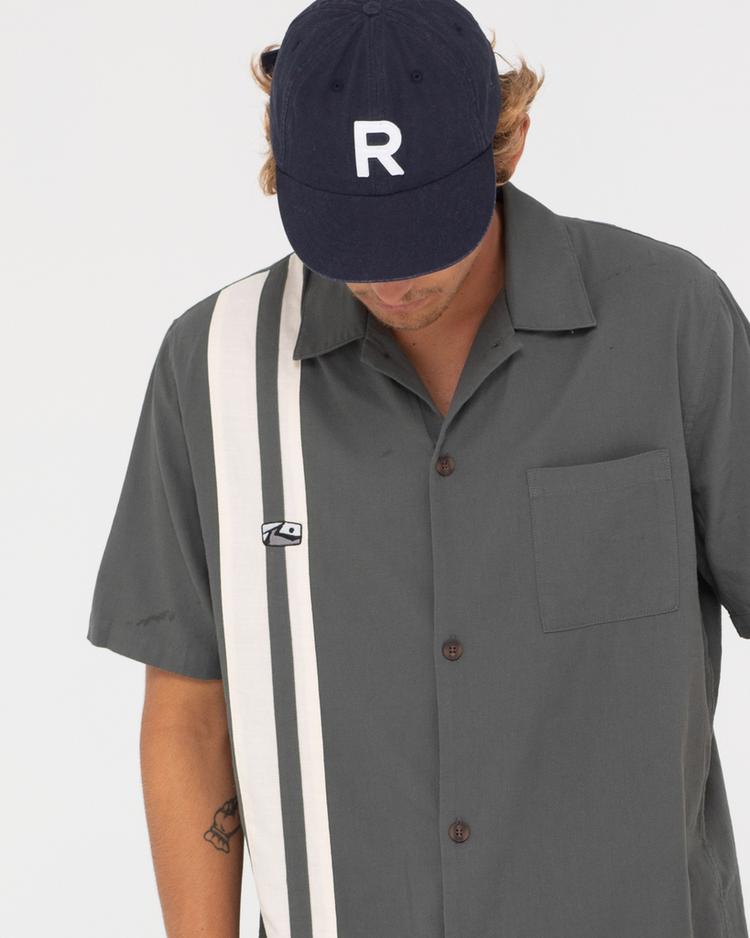 RUSTY RUSTY DONNY SHORT SLEEVE SHIRT Kurzarmhemd Herren - Charcoal - 2 | SportScheck