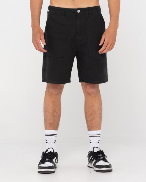 Rückansicht von RUSTY LA JOLLA 19 WALKSHORT Shorts Herren Coal
