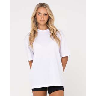 RUSTY BLANKS OVERSIZED FIT TEE Oversize Shirt Damen White