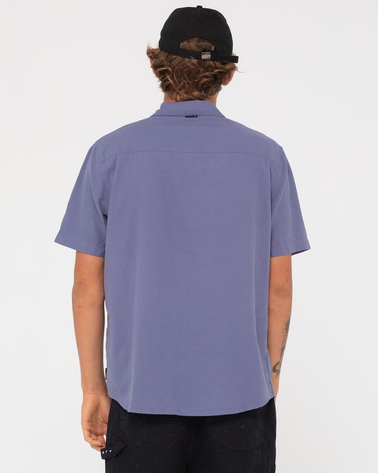 RUSTY RUSTY DONNY SHORT SLEEVE SHIRT Kurzarmhemd Herren - China Blue - 0 | SportScheck