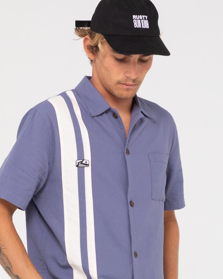 RUSTY RUSTY DONNY SHORT SLEEVE SHIRT Kurzarmhemd Herren - China Blue - 2 | SportScheck