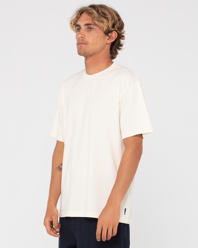 RUSTY RUSTY DELUXE BLANK S/S TEE T-Shirt Herren - Egret - 2 | SportScheck