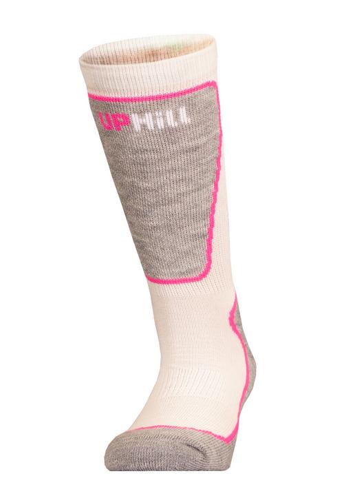 Rückansicht von UphillSport VALTA JR Skisocken Off white