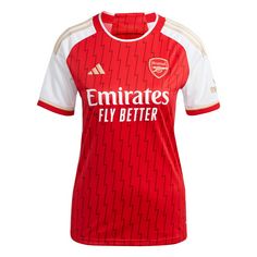 adidas FC Arsenal 23/24 Heimtrikot Fußballtrikot Damen Better Scarlet / White