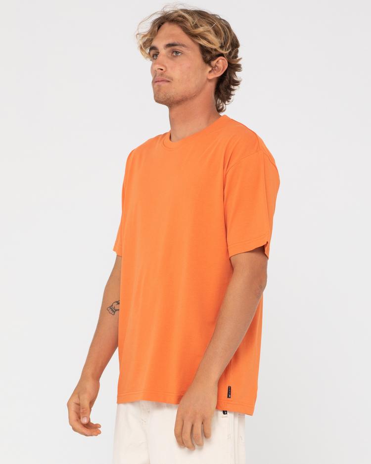 RUSTY RUSTY DELUXE BLANK S/S TEE T-Shirt Herren - HOT SAUCE - 2 | SportScheck