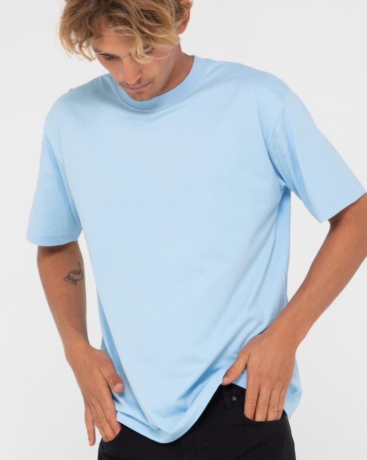 RUSTY RUSTY DELUXE BLANK S/S TEE T-Shirt Herren - PASTEL BLUE - 3 | SportScheck