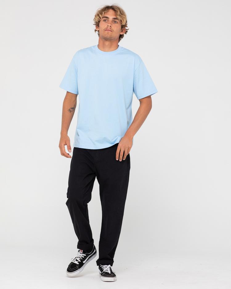 RUSTY RUSTY DELUXE BLANK S/S TEE T-Shirt Herren - PASTEL BLUE - 5 | SportScheck