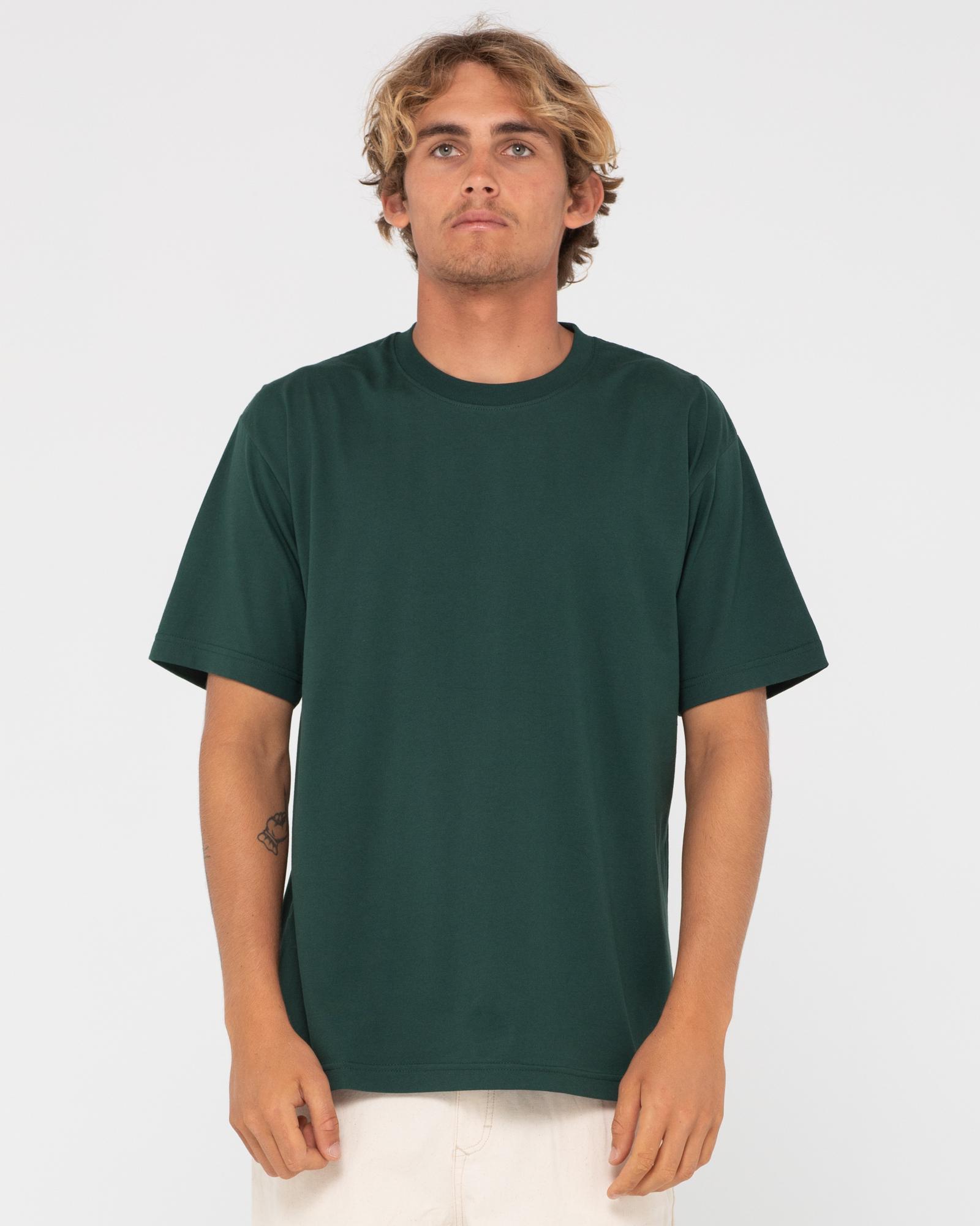 RUSTY DELUXE BLANK S/S TEE T-Shirt Herren SCARAB